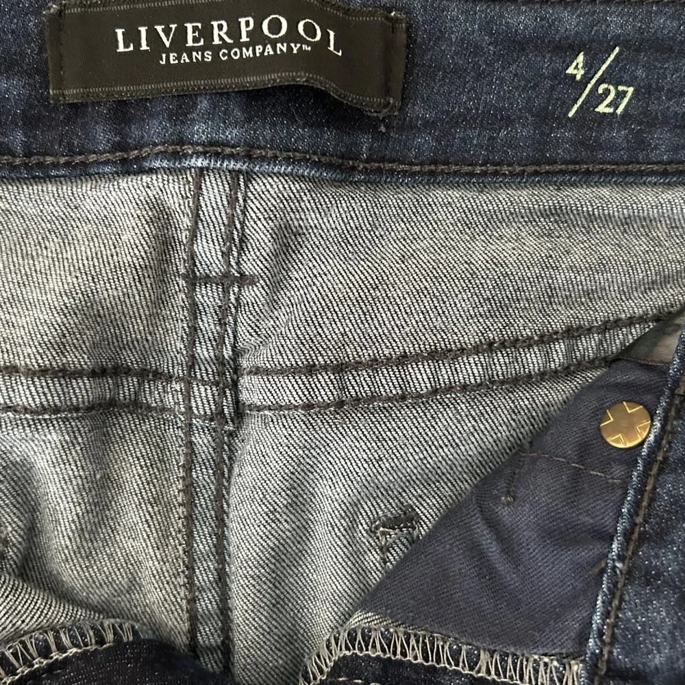 Liverpool Jeans Company The Slim Boyfriend Denim Blue Jeans Size 4 - Picture 10 of 11